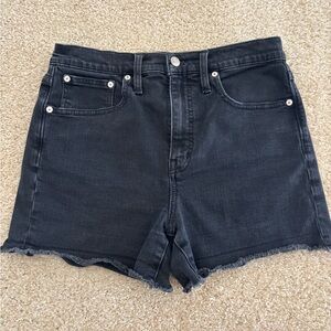 Madewell Black Denim Shorts